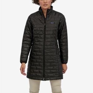 Patagonia Women’s Black Nano puff coat, size S, EUC.